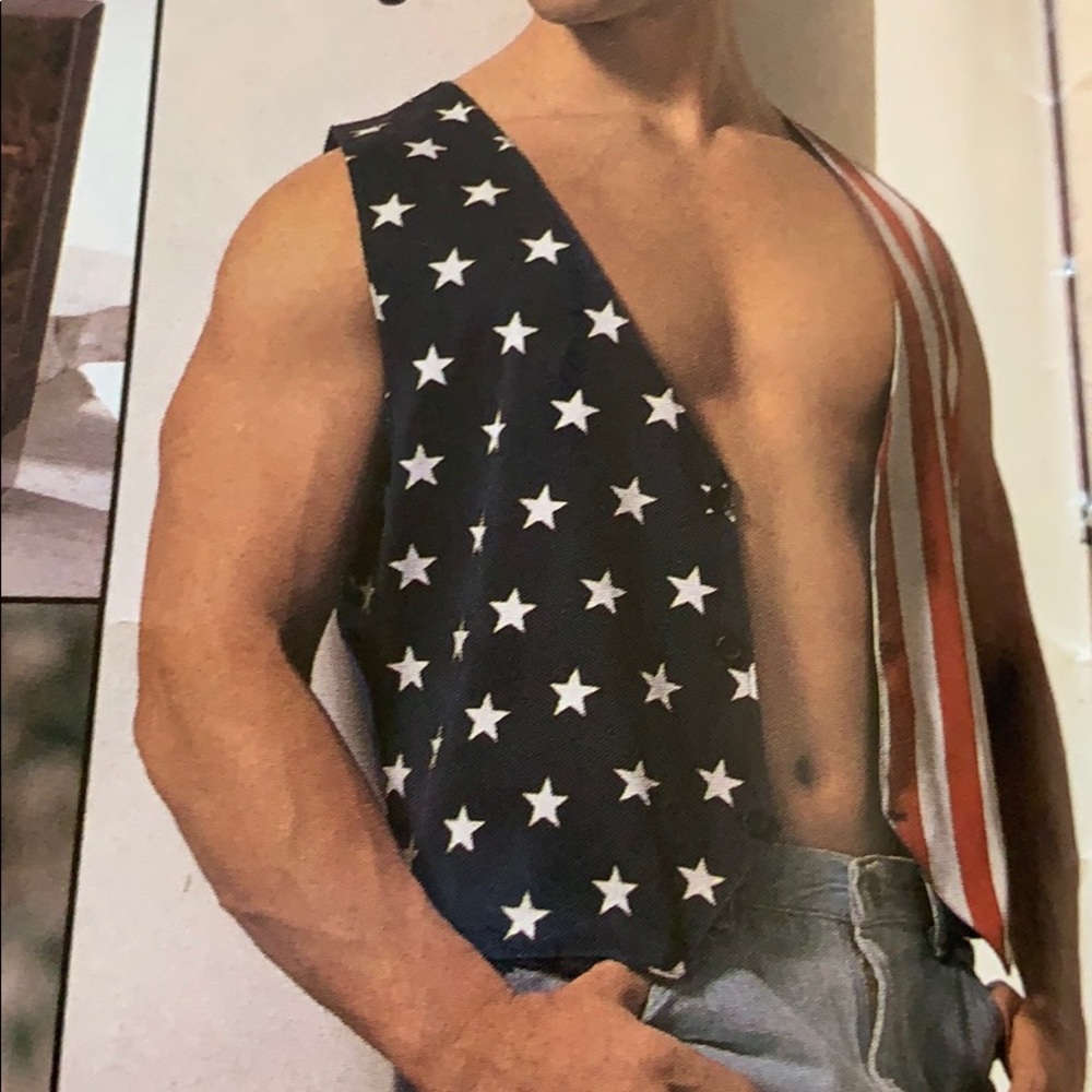 Stars & Stripes Vest 3 Button E043